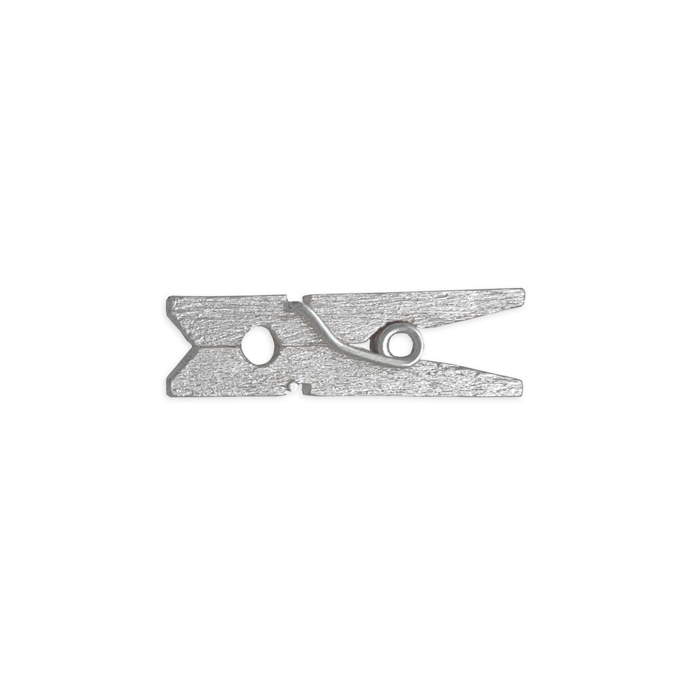 Wooden Mini Clothespins 100 Per Pack 1 2.5cm Silver