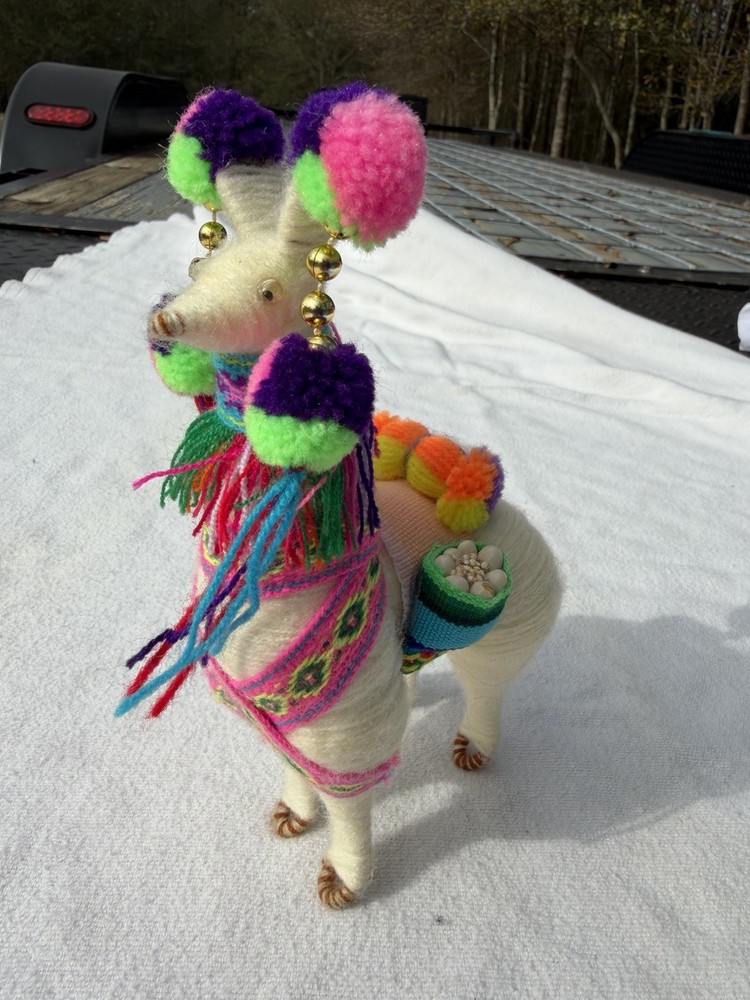 Handmade Peruvian Llama or Alpaca Figurine