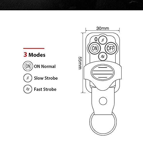 LED Light Bar Wireless Remote Control Switch On/Off Strobe Flash for Bar Light