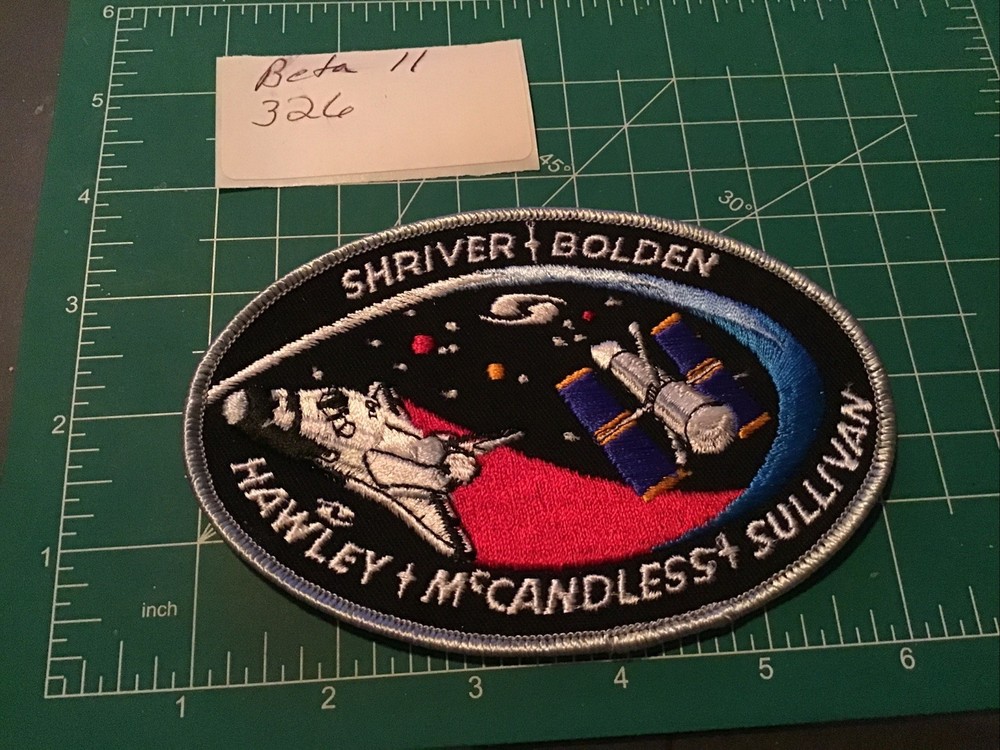 NASA Space Shuttle Hubble shriver bolden Hawley Sullivan mccandless Patch