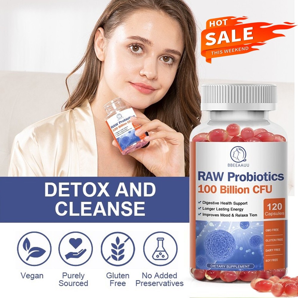 Probiotics 100 Billion CFU Capsules High Potency Support Digestive Immune Health