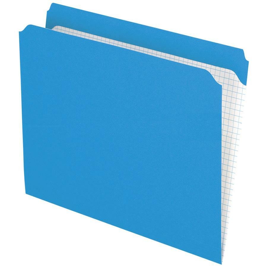 Esselte R152BLU File Folder Letter 11pt Blue 100/Box