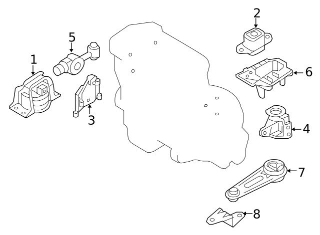 Genuine Nissan Engine Mount Bracket 11253-ED100