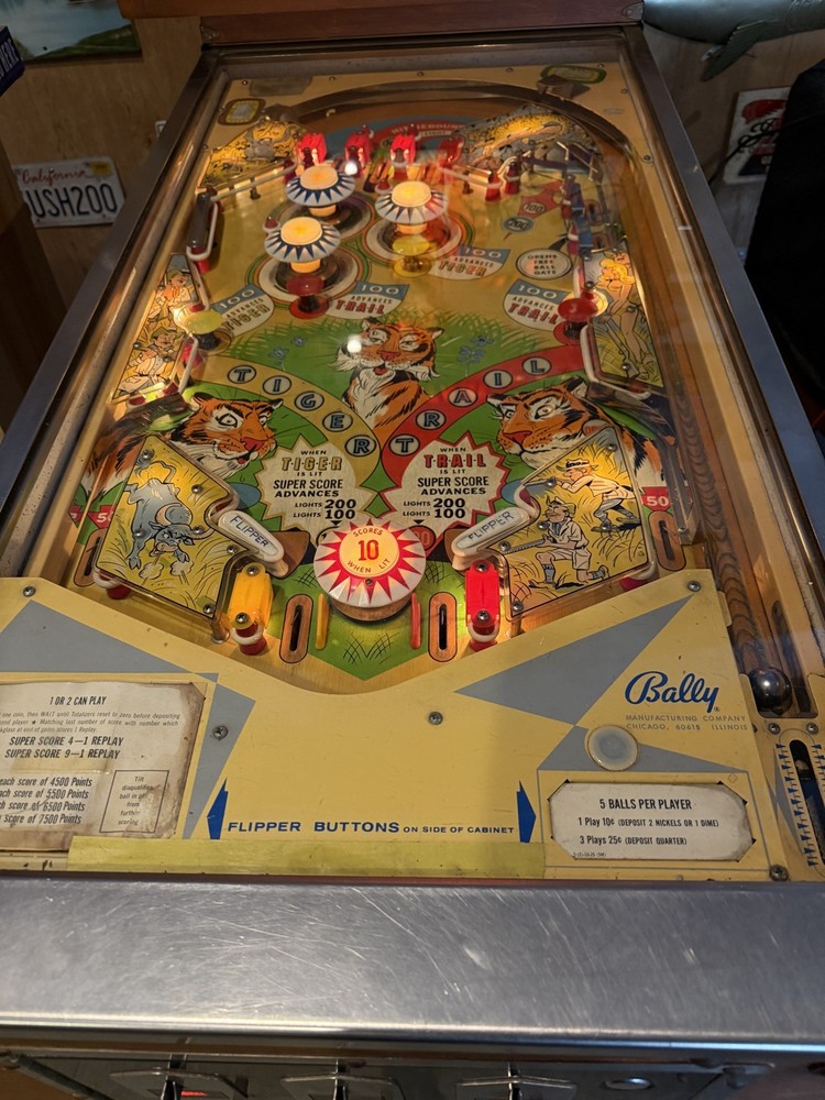 1968 SAFARI Bally Pinball Machine 2 Player