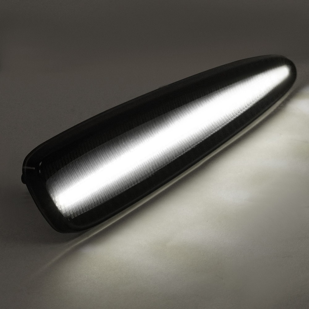 Smoked White LED Front & Rear Side Marker Light For Chevy Corvette C6 2005-2013