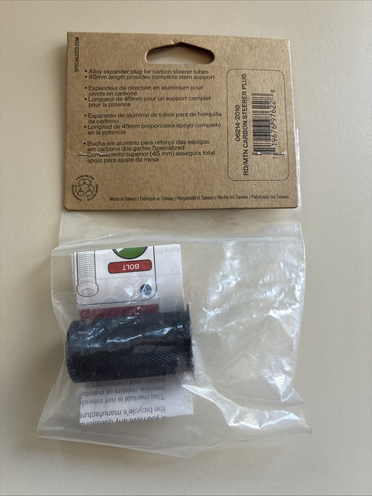 Specialized Steerer Tube Compression Plug And Top Cap