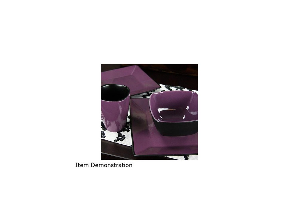 Elama Mulberry Loft 16 Piece Dinnerware Set