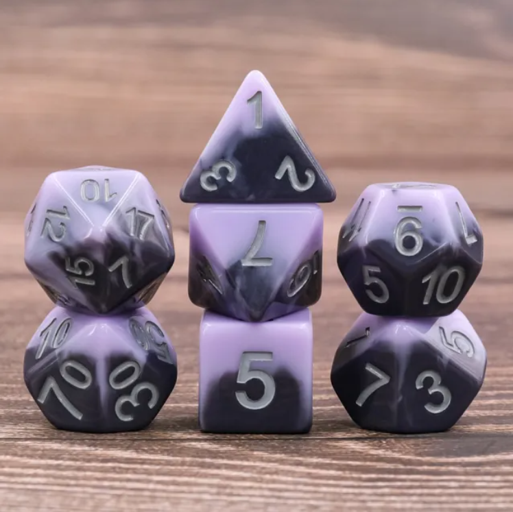 Nightfall Dice Set | Poly RPG DnD Dungeons Dragons AD&D Pathfinder d20