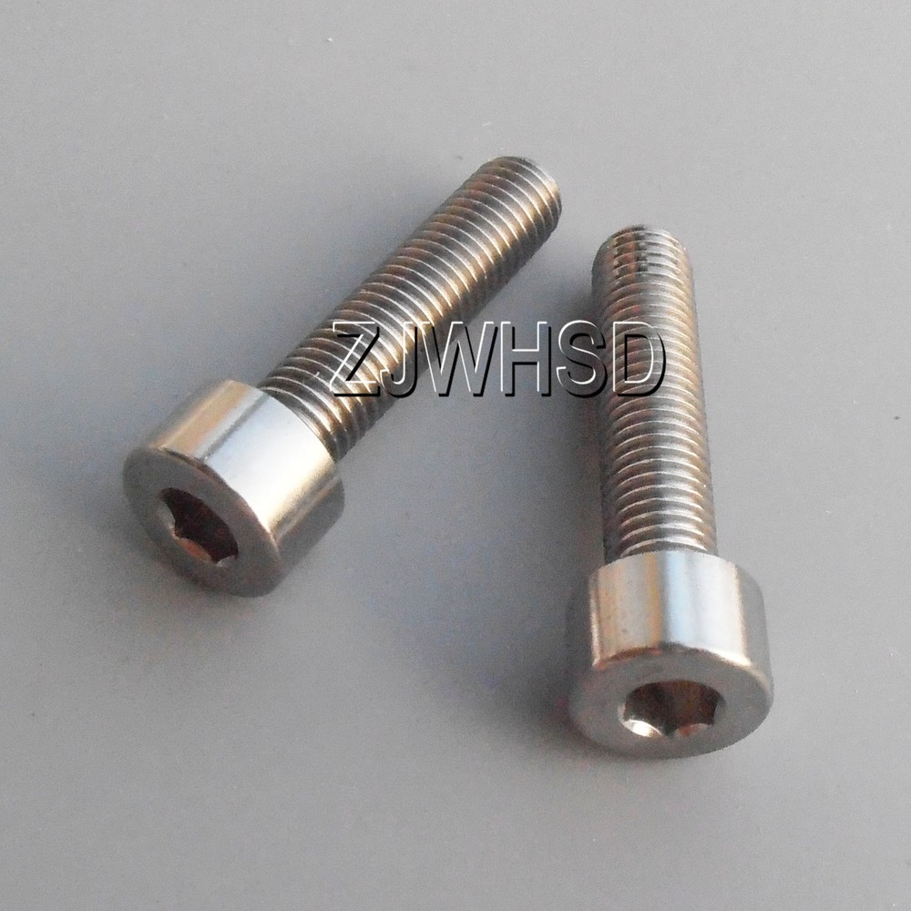 2pcs M7 x 30 mm Ti Titanium Screw Bolt Allen Hex Socket Cap Head