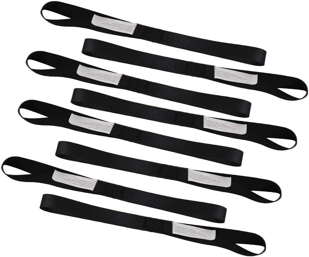 Durable 8PK Soft Loop Tie-Down Straps for ATV, UTV, and Motorcycles - 3600LB