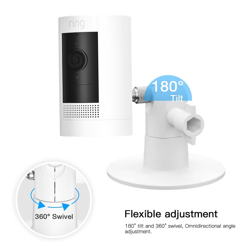HOLACA Adjustable Screwless Wall Mount Bracket for Ring Stick Up Cam