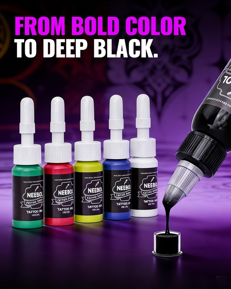 Wireless Tattoo Kit Complete for Beginners Pen Machine with Power Supply Needles