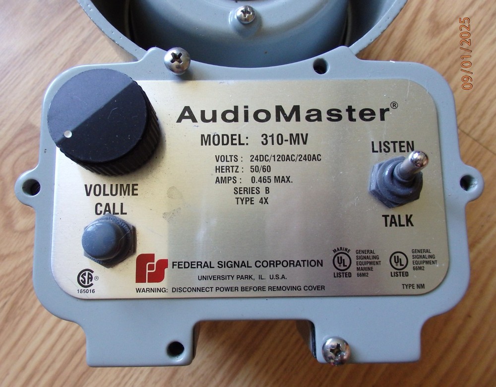 Federal Signal AudioMaster 310-MV Two-Way Intercom