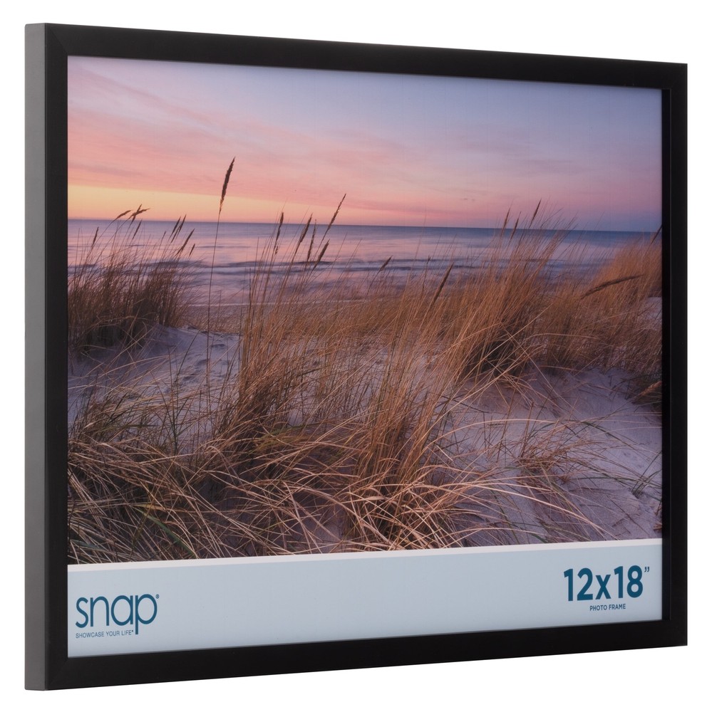 Snap - 12"x18" Picture Poster Frame - Black Design for Wall Mounting