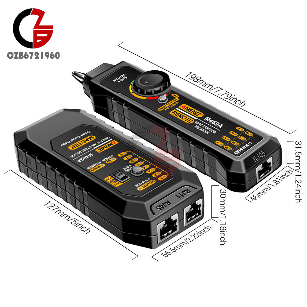 ANENG M469A Multifunctional Network Cable Tracker Networking Analyzer RJ11/RJ45