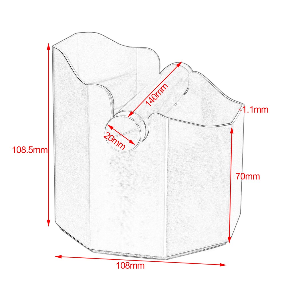 Espresso Coffee Knock Box For Grounds w/Anti-Slip Base Durable Espresso Dump Bin