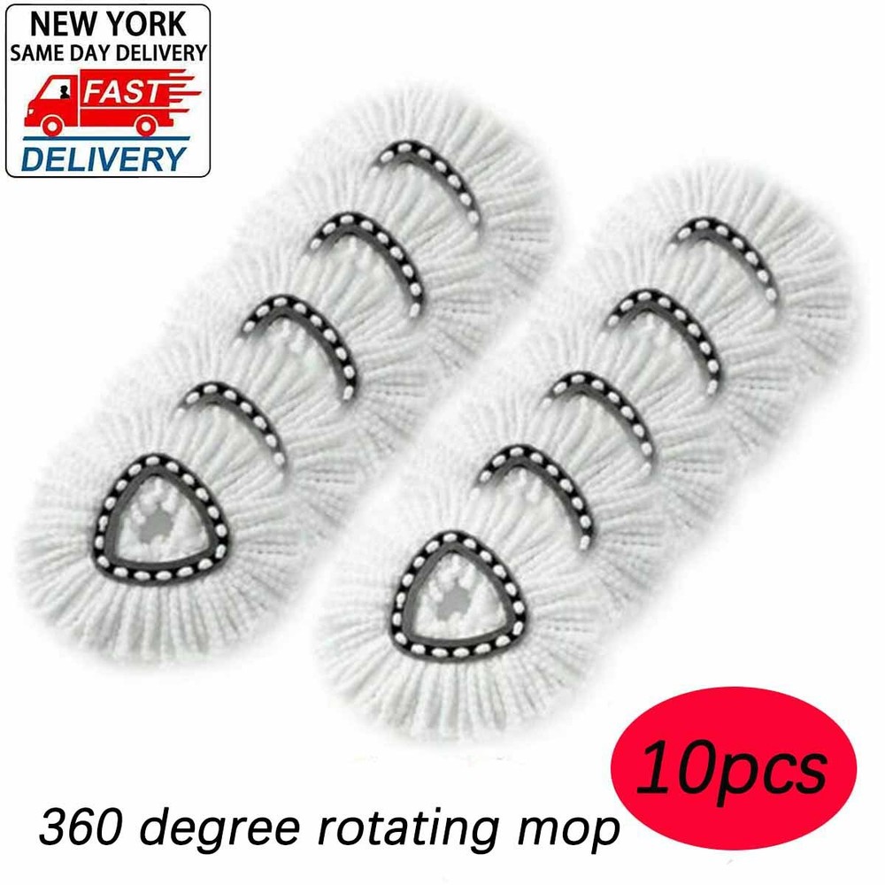 10 pack Replacement Microfiber Mop HEAD For O-Cedar Easy Clean Wring Refill