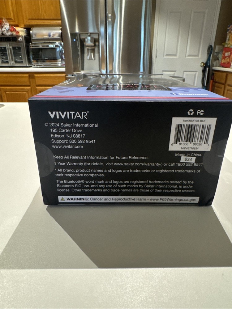 Ising Light-Up Bluetooth Karaoke Microphone - Model ISK103-BLK