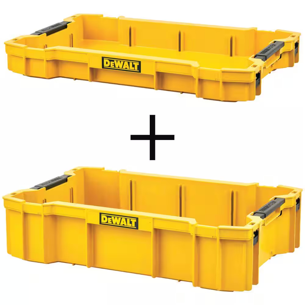 TOUGHSYSTEM 2.0 Shallow Tool Tray and TOUGHSYSTEM 2.0 Deep Tool Tray