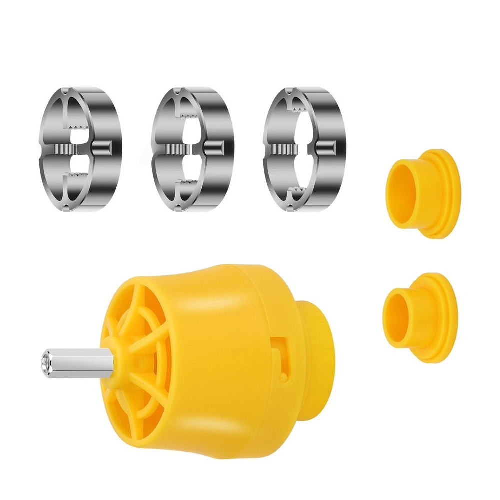 PVC Thread Maker Tool Pipe Threader with 3 Dies for Electric Drill DIY Plumbing