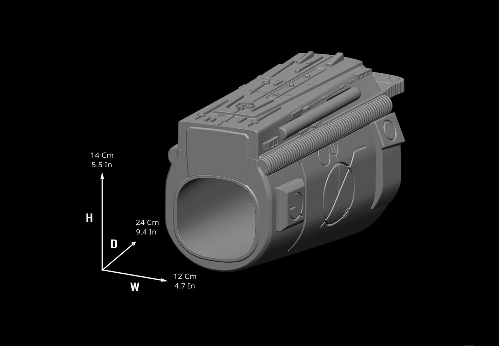 Predator Gauntlet Forearm Left 1987 scale 1:1 File STL-OBJ for 3D printer