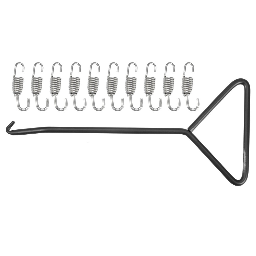Universal Pack (10) Motorcycles Exhaust Pipe Spring with Hook 45mm 1.77"