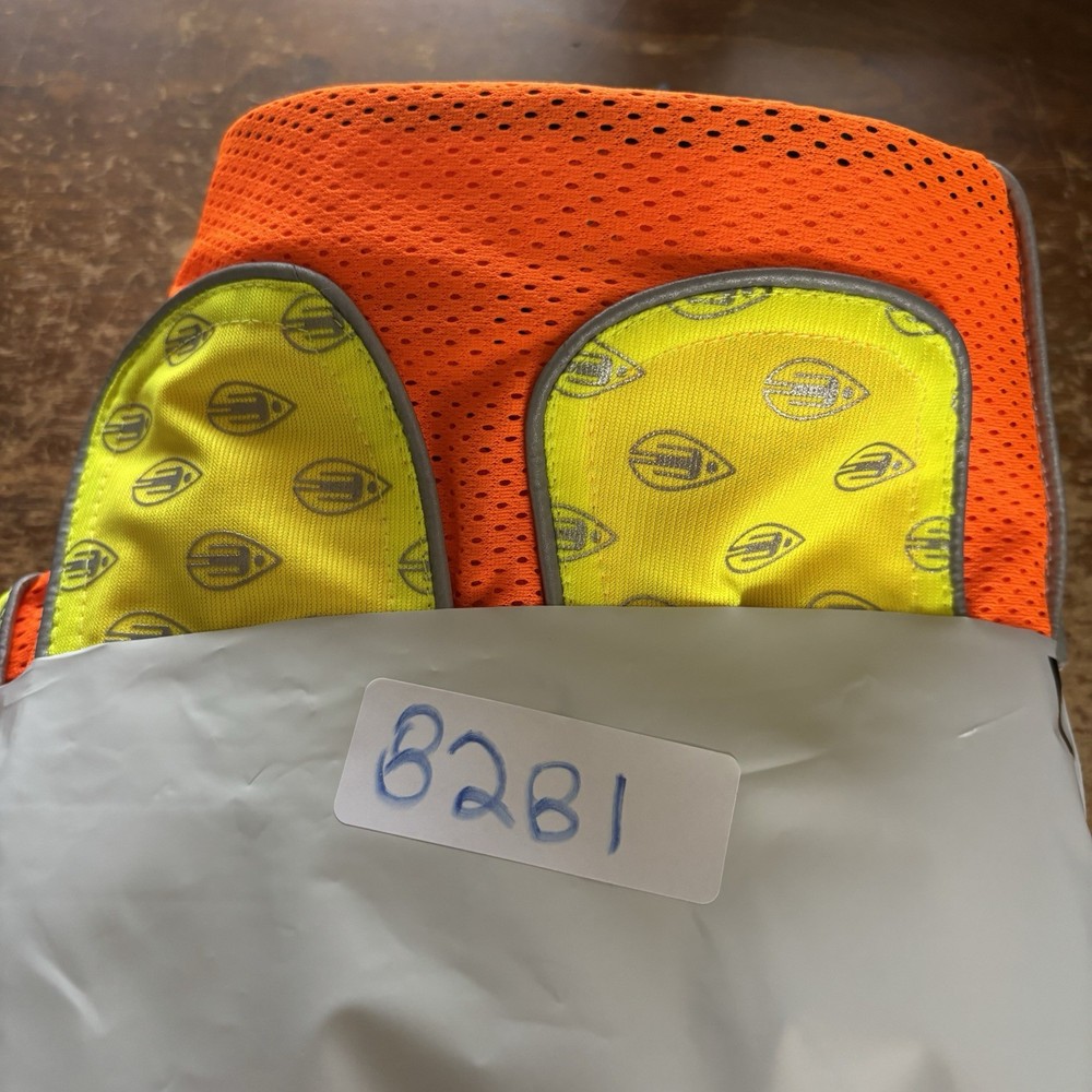 Coumiee Breakaway Safety Vest Custom Reflective 3X Orange Yellow Hook Loop Close