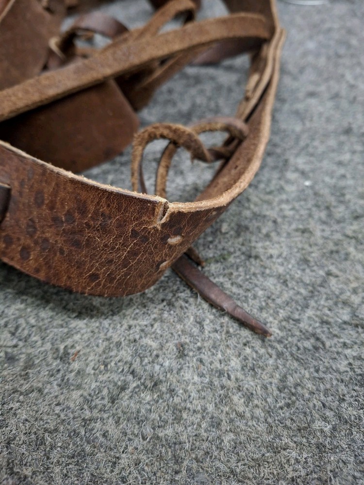 Vintage Two Pocket Leather Possibles Bag