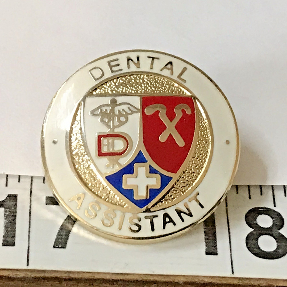 Dental Assistant Shield Lapel Hat Tie Pin