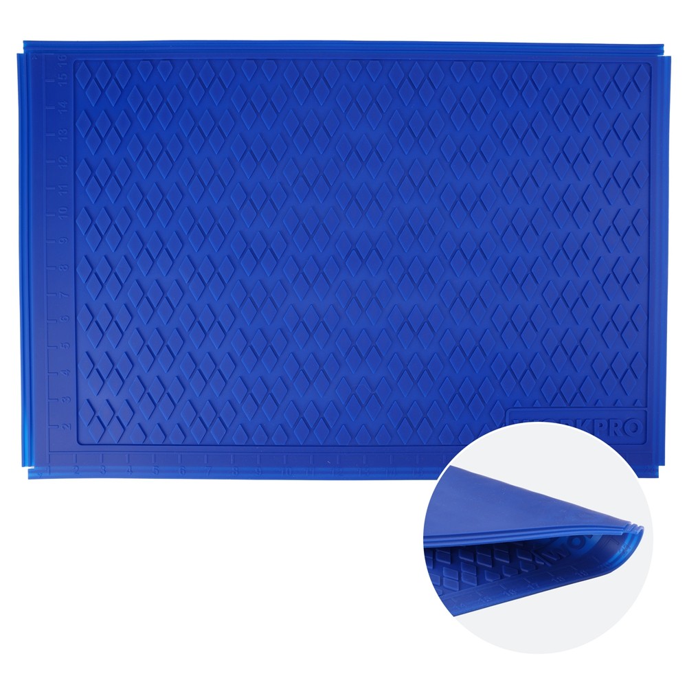 WORKPRO Silicone Workbench Glue Mat Non-Stick Pad Protector Measurement Grid NEW