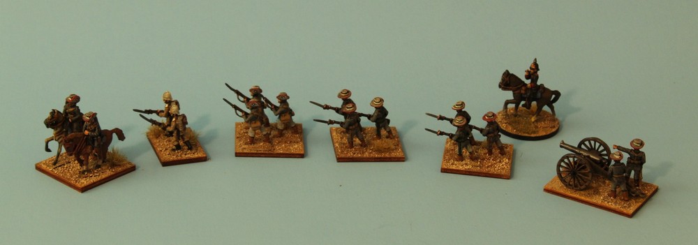 25mm Colonial Era painted metal figures - German