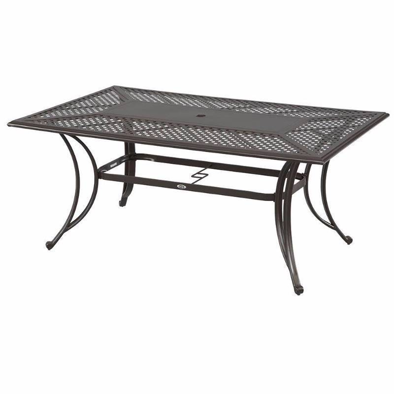 Hampton Bay Fall River 40" Rectangular Patio Coffee Table Steel Dark Brown New