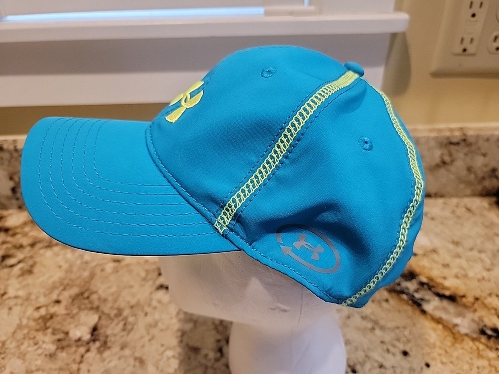 UNDER ARMOUR Women’s Strapback 6 Panel Hat Hat Adjustable ONE Size Blue Yellow