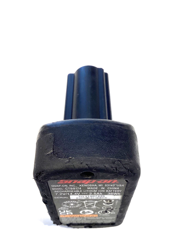 Snap on Tools 14.4 Volt 2.5Ah BLACK MicroLithium Battery Pack CTB8174 TESTED