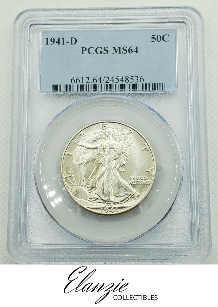 1941-D Walking Liberty Half Dollar PCGS MS64