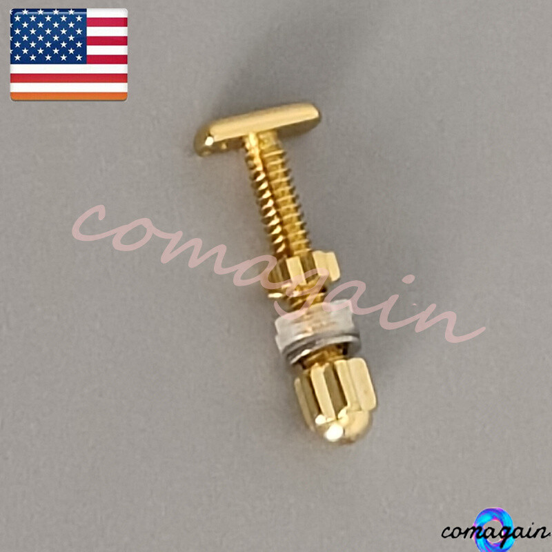 Replacement For C ar tier Eyeglasses Frame Gold Curved Rectangle Screw&Bolt New