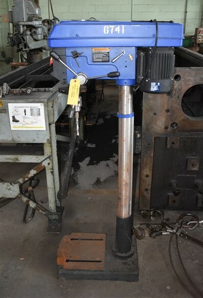20" WESTWARD FLOOR TYPE SINGLE-SPINDLE DRILL #28824