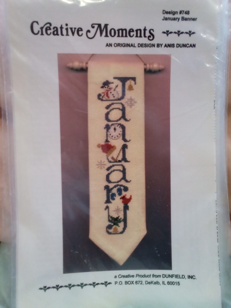 Creative Moments Banners-cross stitch patterns-You Choose