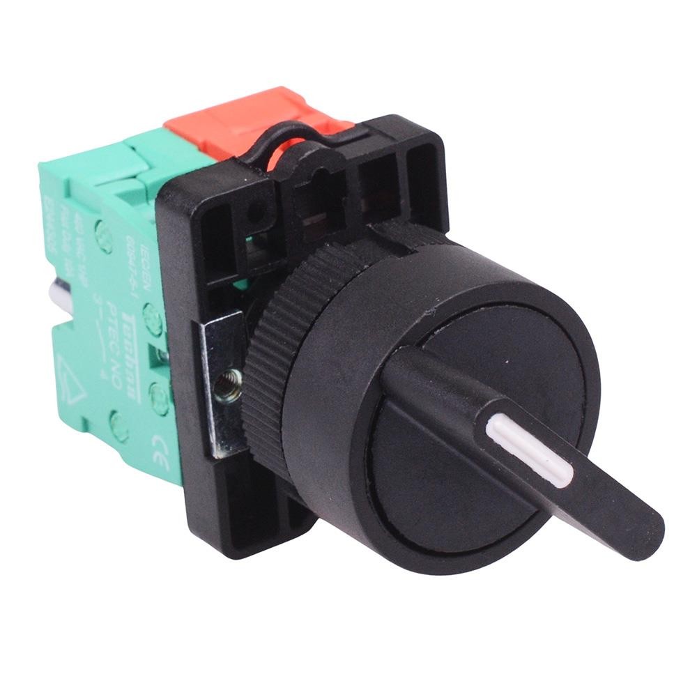 Techna PtecSN2M Momentary 2 Position Plastic Selector Switch 10A 1NO-1NC