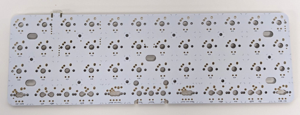 MASSDROP X OLKB-48 PLANCK MECHANICAL KEYBOARD KIT, SILVER CASE, MX COMPATIBLE...