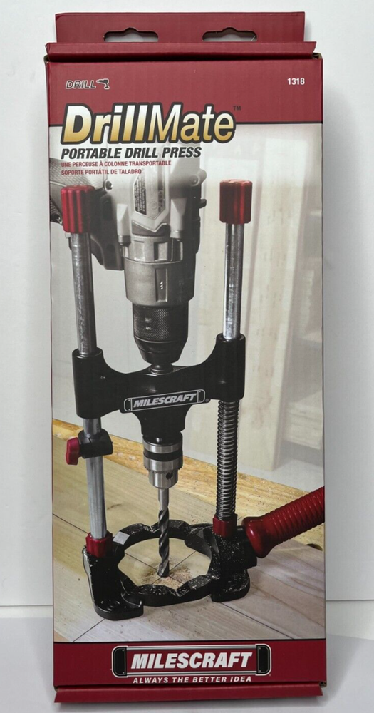 Milescraft 1318 DrillMate Portable Drill Guide - Drill Guide Attachment - New