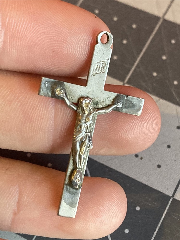 Vintage Unbranded Inri Brass Crucifix