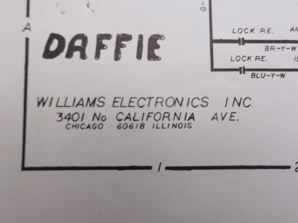 Williams: Daffie - Schematic