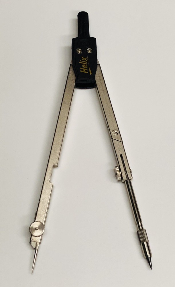 Vintage Helix Drafting Compass in Plastic Case