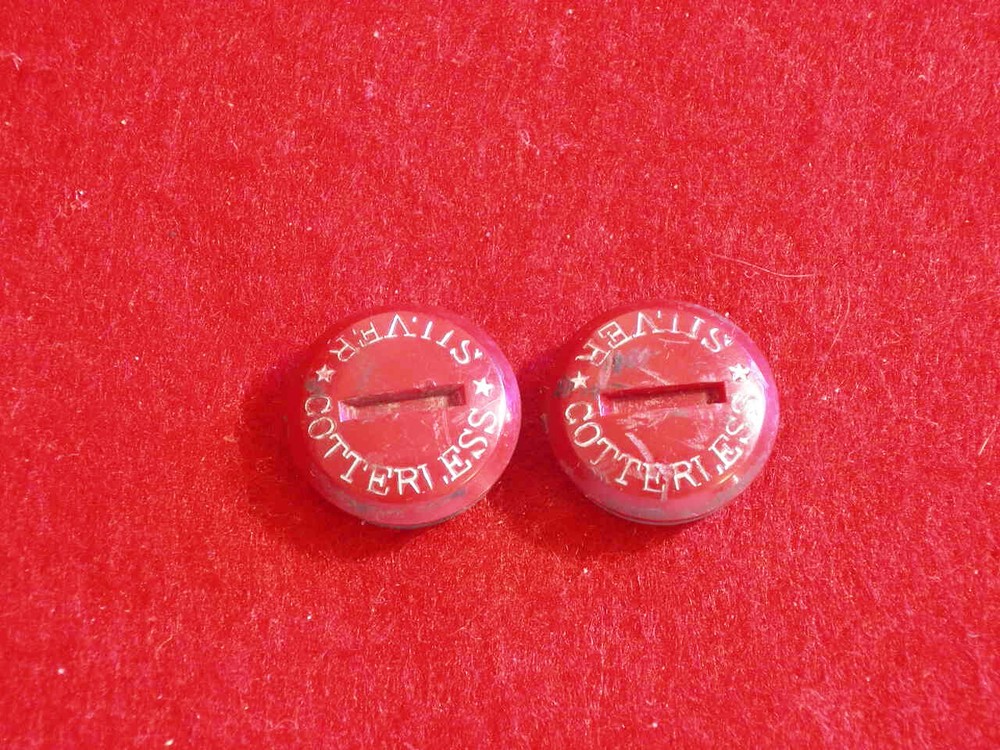 Cotterless Silver Dust Caps Crank Arm (2) Used