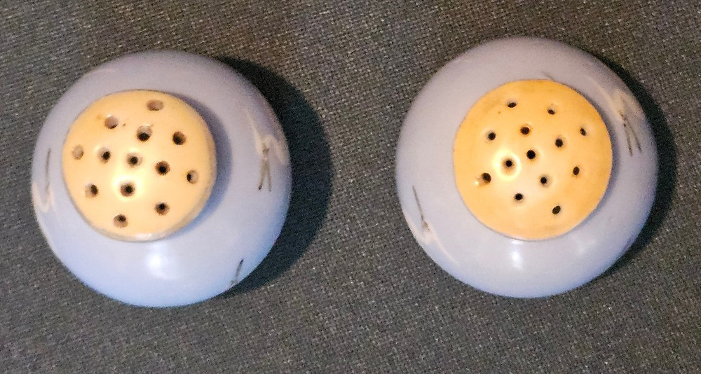Nippon Crane Pattern Salt and Pepper Shakers - No Corks