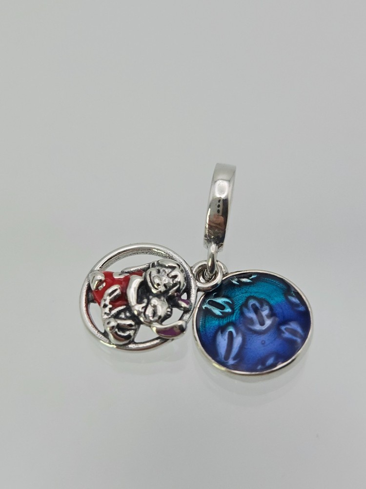 Authentic Pandora Silver  lilo stitch   Charm