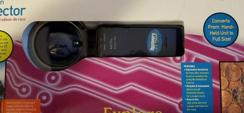 New Discovery Channel Cool Communication Metal Detector Handheld Full Size