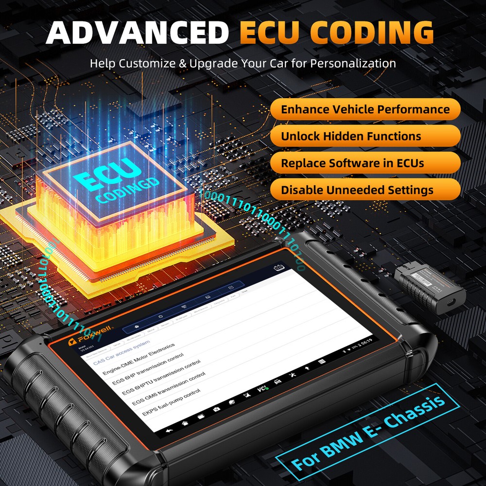 FOXWELL NT909 OBD2 Bi-directional Scanner Bluetooth Diagnostic Tool Active Test