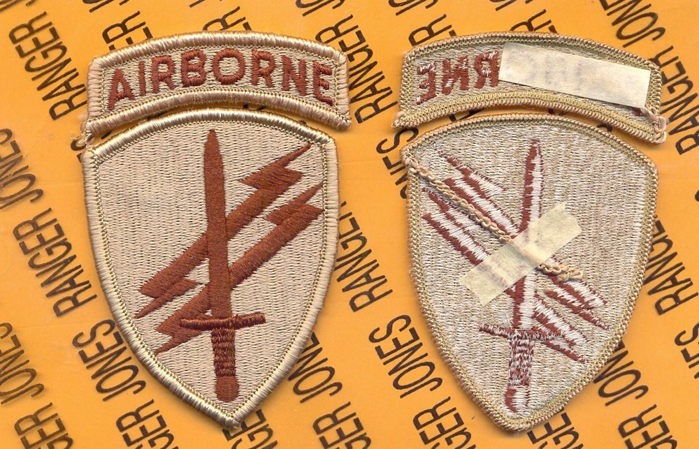 CAPOC Civil Affairs & Psychological Oerations Cmd Airborne Desert DCU patch m/e